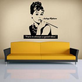 Decorative vinyl Audrey Hepburn