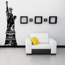 Vinyl decorative statue of liberty