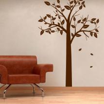 Decorate walls autumnal tree