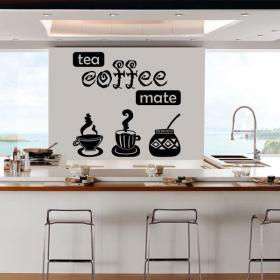 Vinyl decorative tea coffee Mate