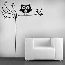 Decorative vinyl minimalist OWL