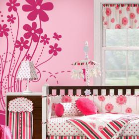 Vinyl decorative Floral joy