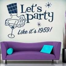 Decorative vinyl Lets Party