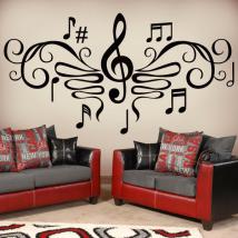 Decorative vinyls Musical filigree