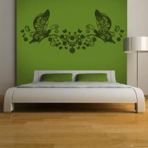 Floral bed head decorative vinyl