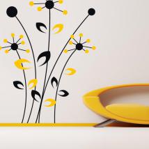 Decorative vinyl wall flowers Bicolor