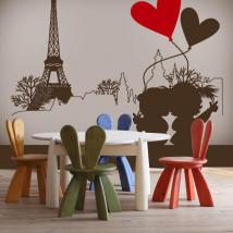 Decorative vinyl romantic Paris