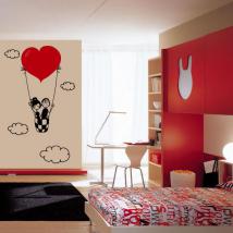 Vinyl decorative love in the clouds