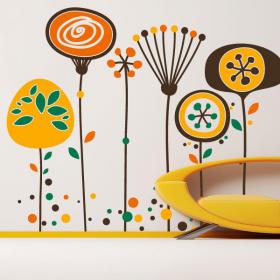 Vinyl decorative flowers of paradise