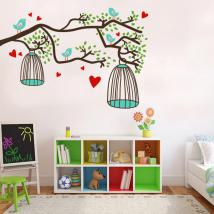 Nature color wall stickers