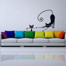 Vinyl stickers cats walls