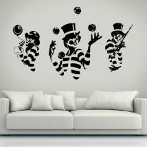 Vinyl silhouettes mimes