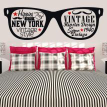 Adhesive decorative vinyl stickers Hipster