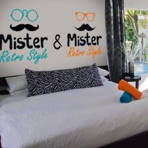 Vinyl decorative stickers Gay Mister and Mister