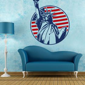 Vinyl decorative statue of liberty New York