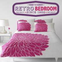 Retro stickers and decorative Bedroom