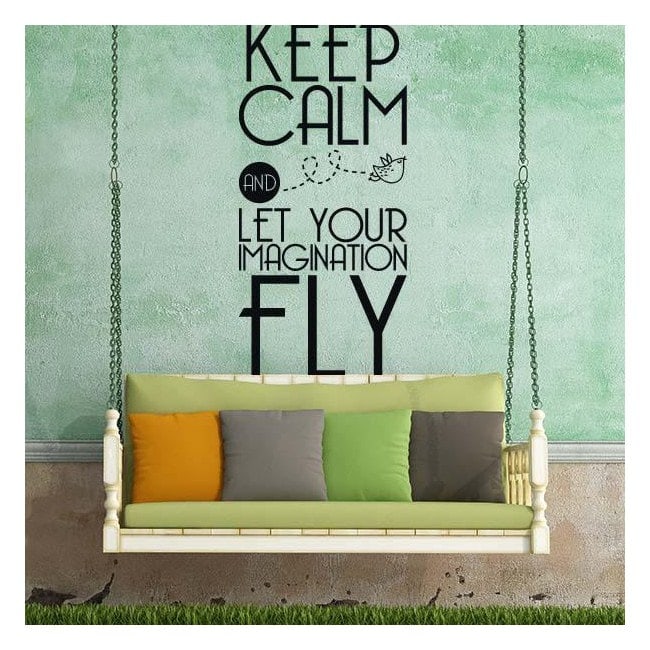 Vinyl decorative phrases and texts Keep Calm