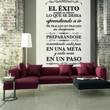 Decorative vinyl quotes and phrases success