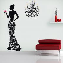 Stickers wall silhouette woman Deluxe