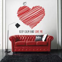 Decorative vinyl Keep Calm And Love Me