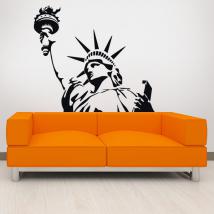 Decorative vinyl statue of liberty