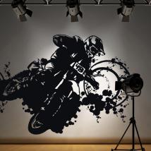 Vinyl adhesive decorative Motocross