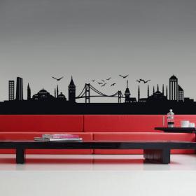 Decorative vinyl Istanbul Skyline