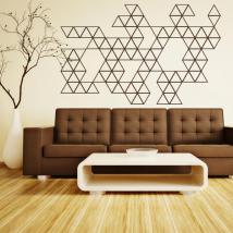 Vinyl decorative decoration triangles