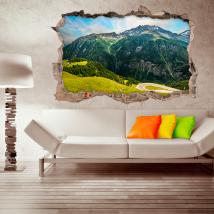 3D mountain walls vinyls