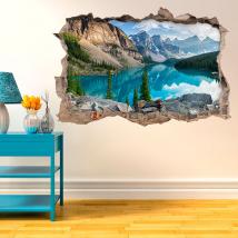 Vinyl 3D Lake in the mountains English 4584