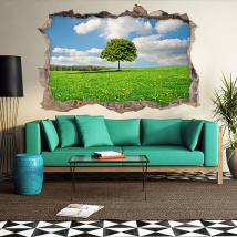 Vinyl 3D tree in the field English 4621