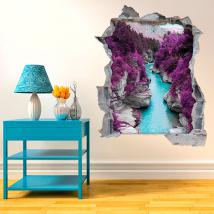 Vinyl 3D River in the mountains English 4625