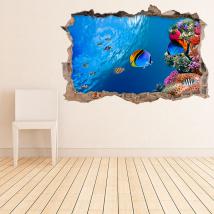 Vinyl walls marine life 3D