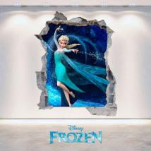 Vinyl 3D Disney Frozen hole wall English 4696