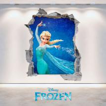 Disney Frozen 3D vinyl hole wall English 4704