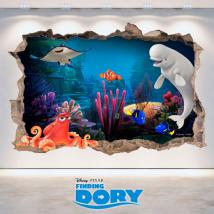 Vinyl Disney Finding Dory hole 3D wall