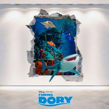 Vinyl 3D Disney Dory looking for hole wall English 4736