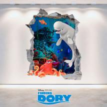 Disney 3D vinyl hole wall looking for Dory