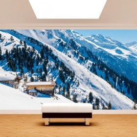 Photo wall murals mountains snow