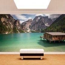 Photo wall murals Lake Braies Italy