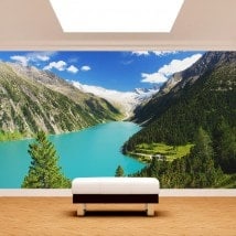 Photo wall murals Lake Zillertal Austria