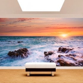 Photo wall murals sunset on the sea