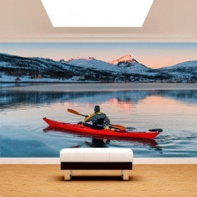 Fotomural Kayak on the Lake