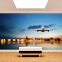 Aircraft photo wall murals