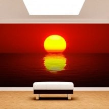 Photo wall murals Sun sunset sea