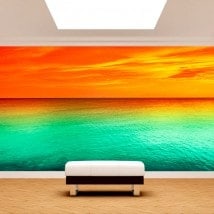 Photo wall murals sunset sea