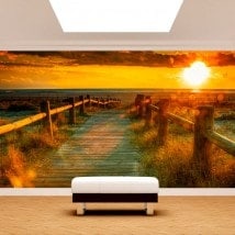 Photo wall murals-Sunset Beach