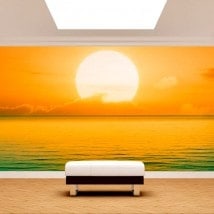 Photo wall murals sunset on sea