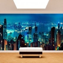 Hong Kong City photo wall murals