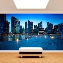 Photo wall murals Singapore city